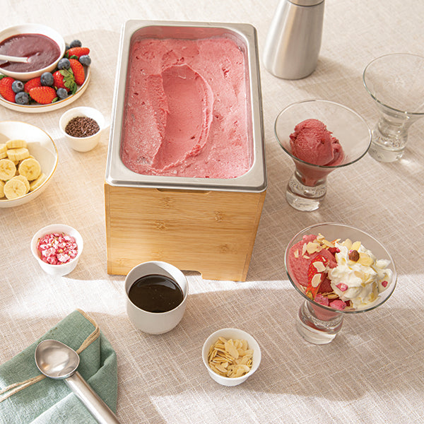 Bac gastro avec couvercle en inox et support bambou Mathon - Mathon - 5