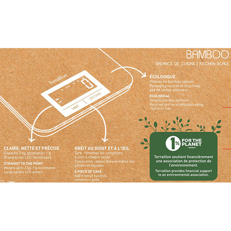 Balance de cuisine digitale Bambou 3kg Terraillon - Mathon - 2