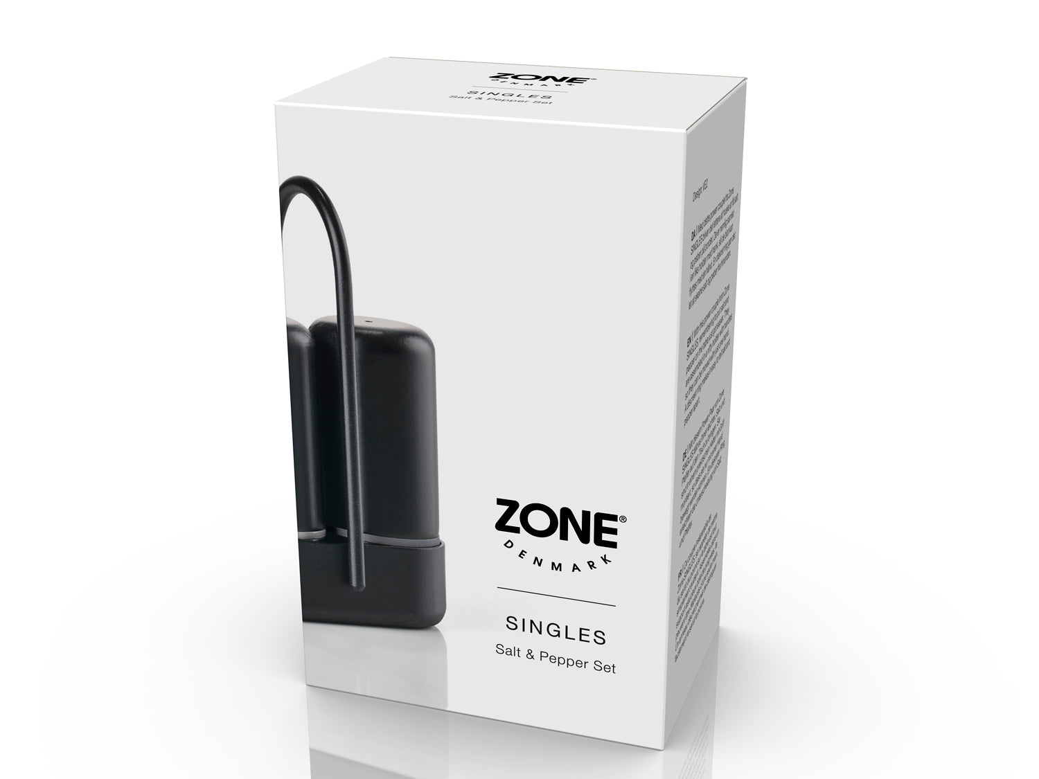 Ensemble sel et poivre SINGLES en abs et métal Noir Zone Denmark - Mathon - 2