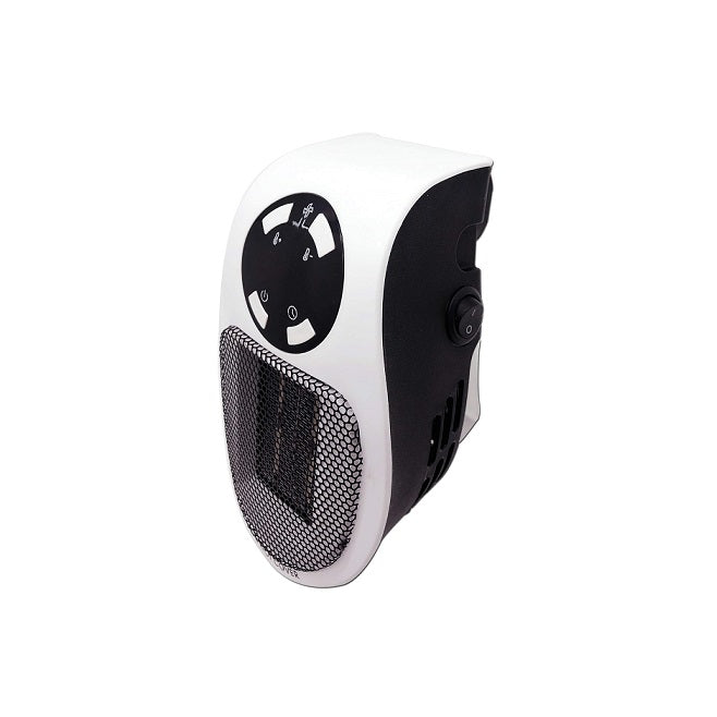 mini chauffage avec thermostat réglable 400W blanc noir Vendos85 - Mathon