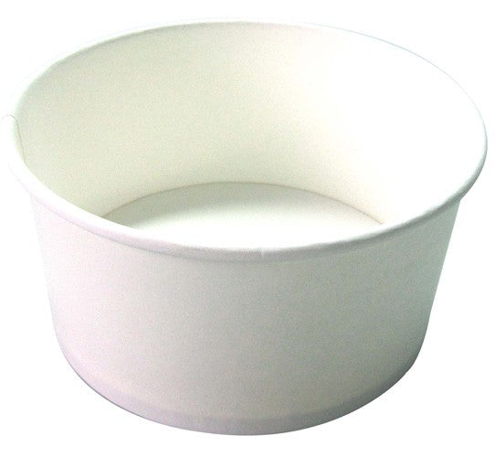 45Pcs - Saladier rond en carton blanc "Buckaty"   H75mm 900ml FirstPack - Mathon - 1