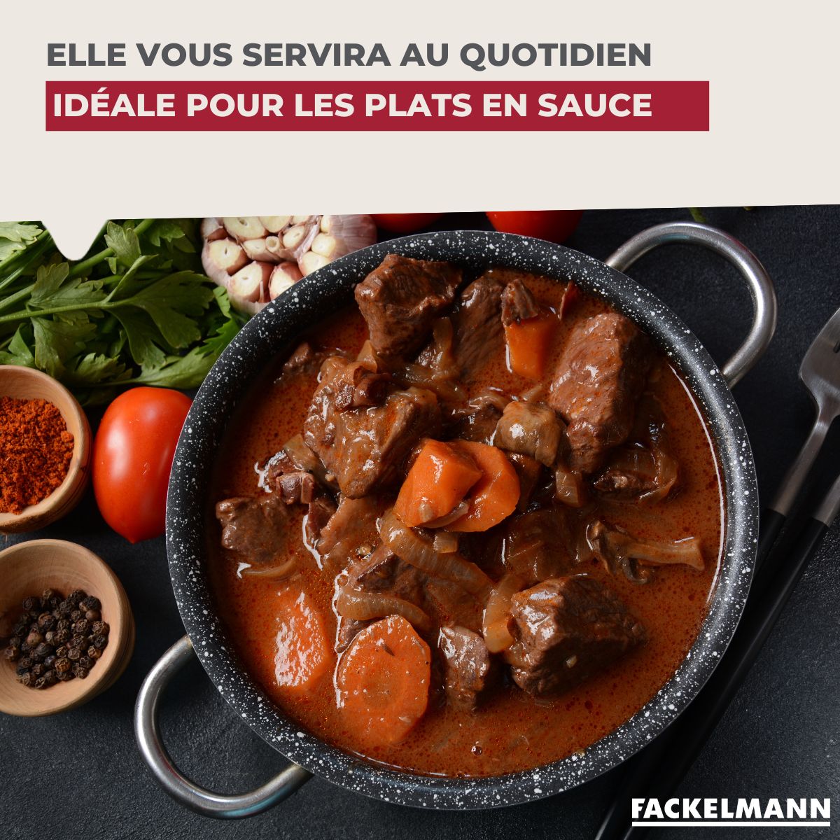 Ensemble de 2 Cuillères de service inox 31,5 cm  Oxford Fackelmann - Mathon - 5