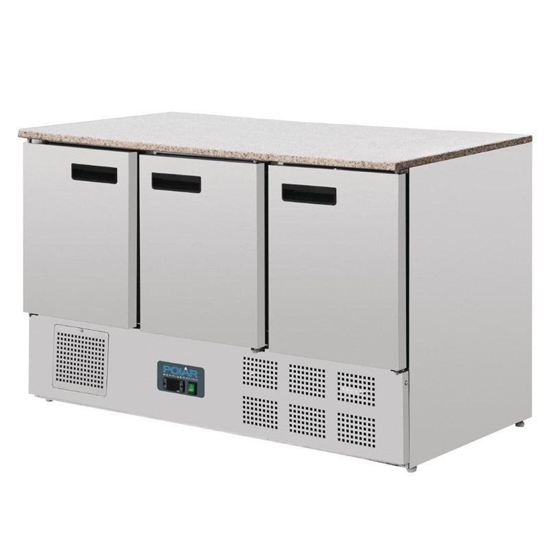 Table Réfrigérée Positive Compacte - 3 Portes - Polar - Mathon - 2