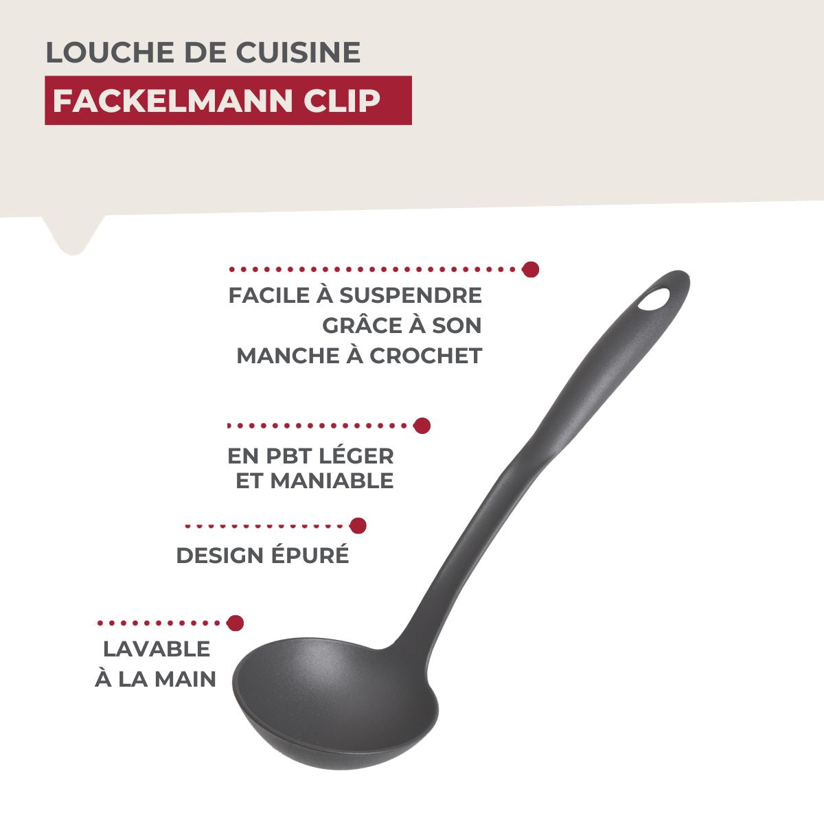 Louche de cuisine  Clip Fackelmann - Mathon - 7