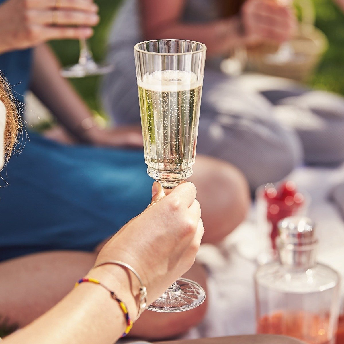 6 flûtes à Champagne 17cl Macassar - Cristal d