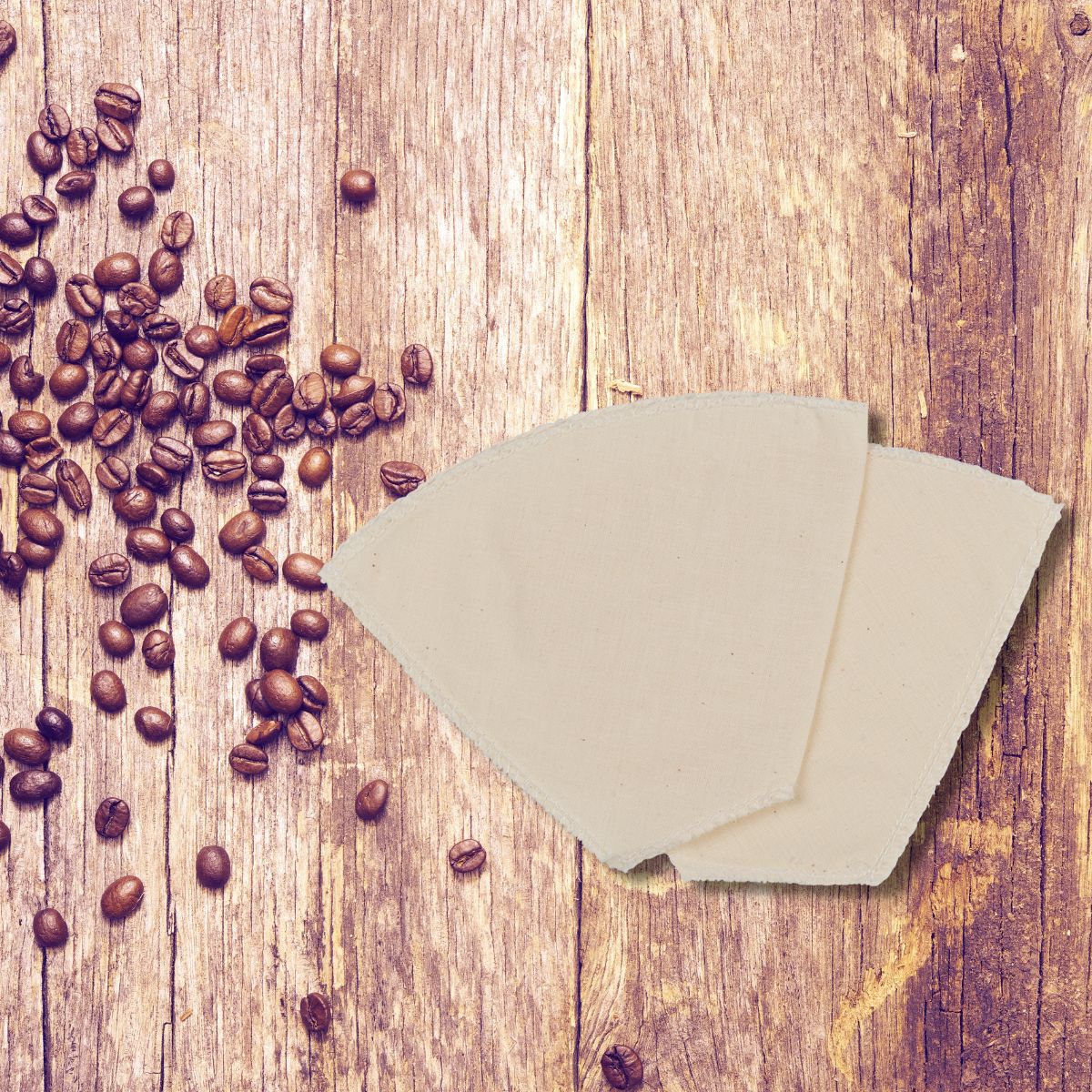 Lot de 2 filtres à café réemployables en coton Fackelmann - Mathon - 2