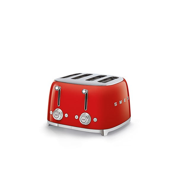 Toaster 4 fentes rouge 2000 W TSF03RDEU Smeg - Mathon - 1