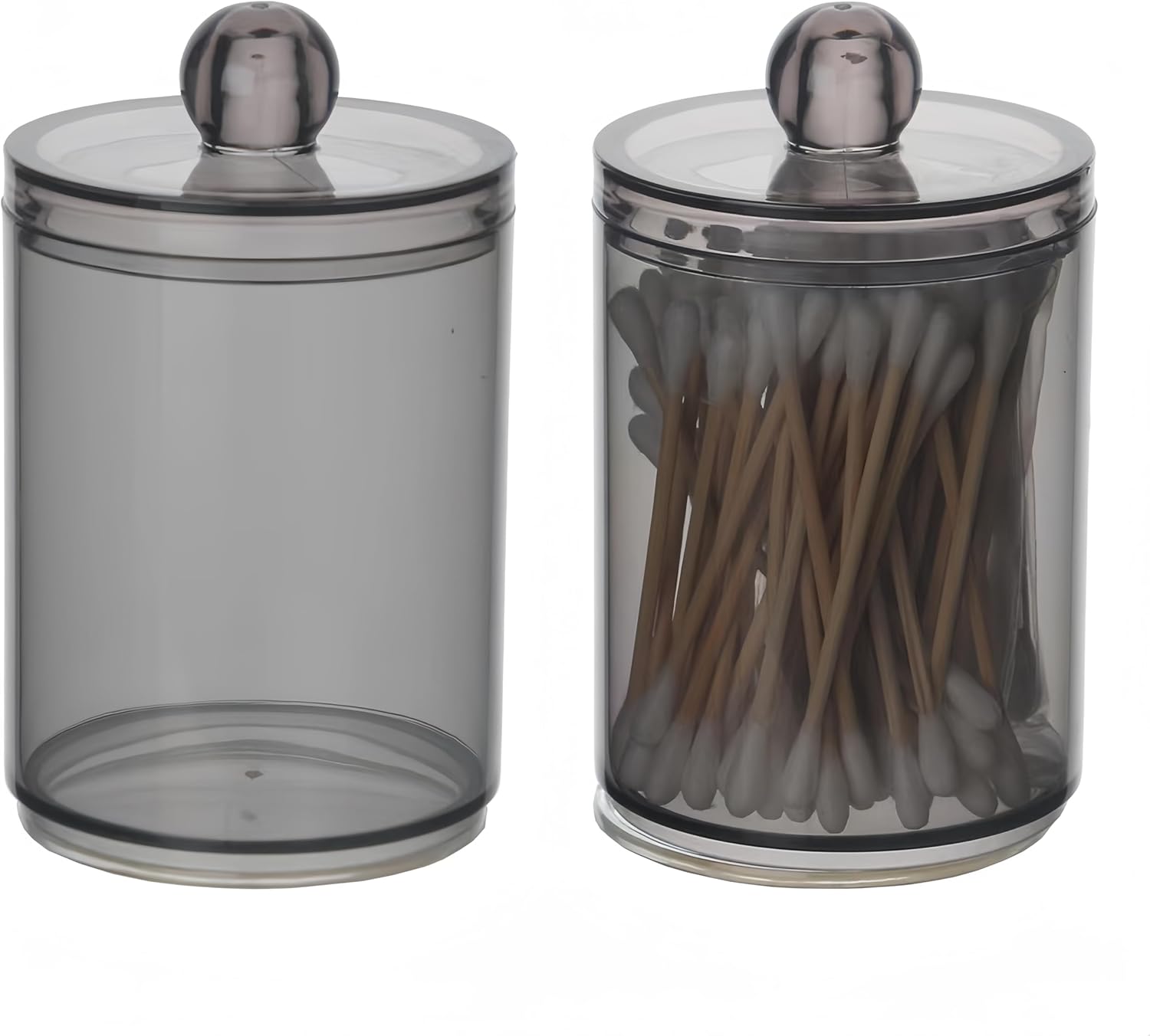 Boîtes Rangement Coton Tige Transparentes – 2 pcs Vendos85 - Mathon