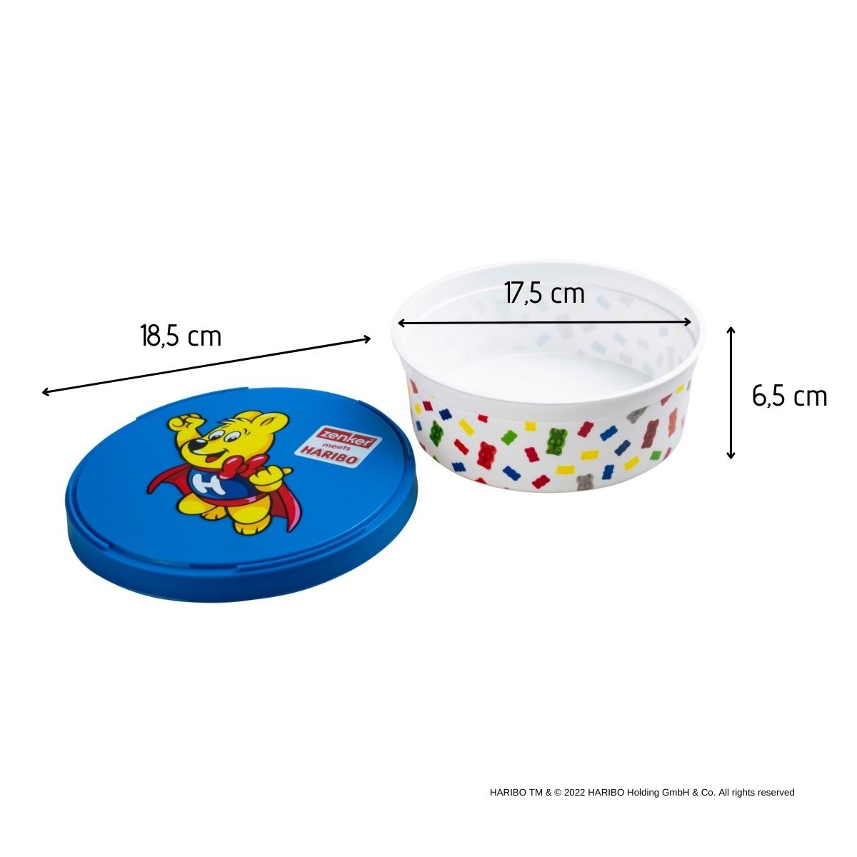Boîte alimentaire avec couvercle en plastique 18,5 cm Zenker Haribo Zenker - Mathon - 3