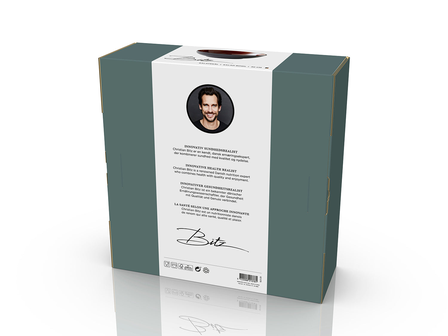 Saladier GASTRO en grès Noir/Ambre Bitz - Mathon - 7