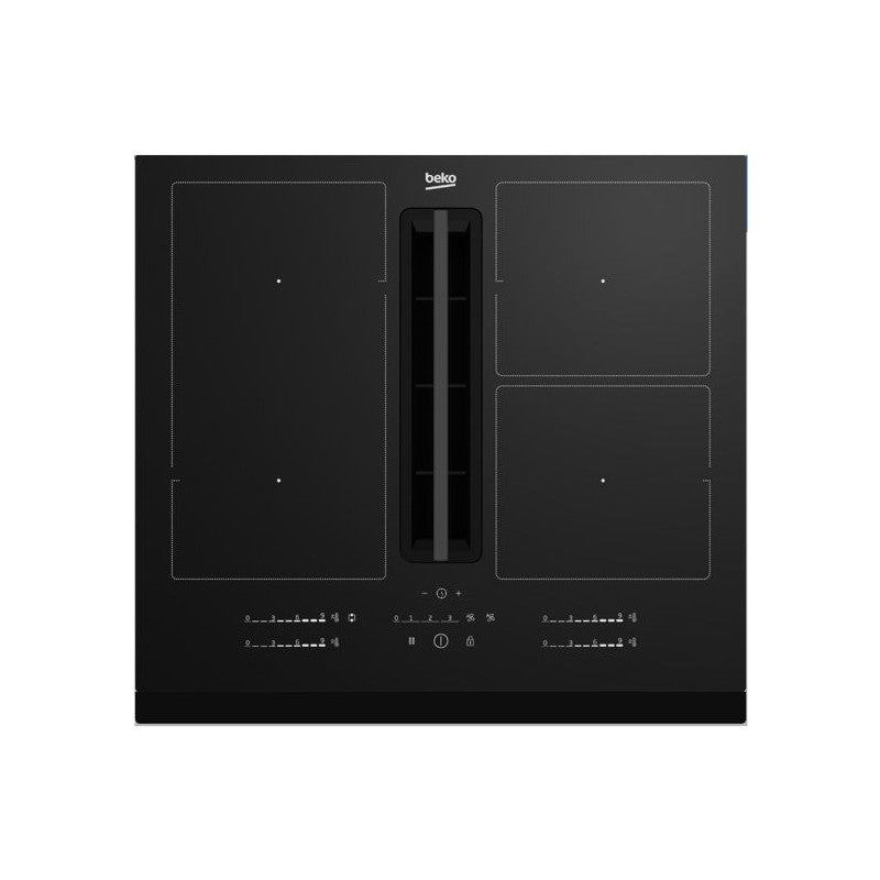 Beko Table De Cuisson Induction Aspirante 60cm 4 Feux 7400w - Hixi64700uf1 Beko - Mathon - 1