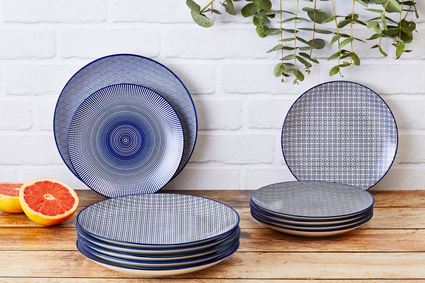 Lot de 42 set complet en porcelaine bleu D Björn - Mathon - 3