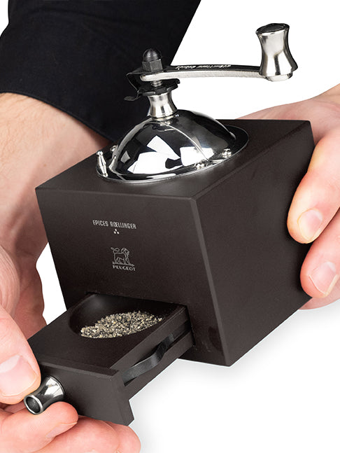 Moulin manuel à poivre hêtre Roellinger chocolat Peugeot - Mathon - 5