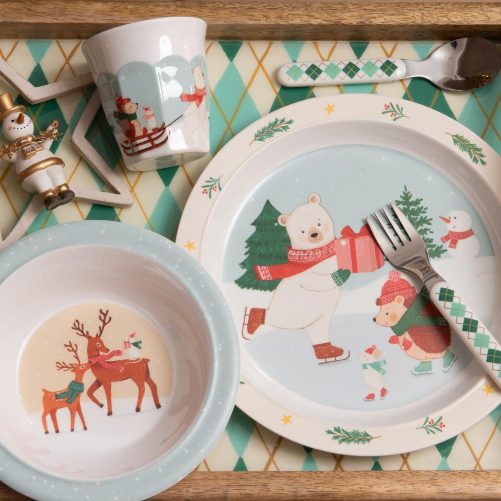 Coffret déjeuner 5 pièces hiver patinoire Amadeus - Mathon - 4