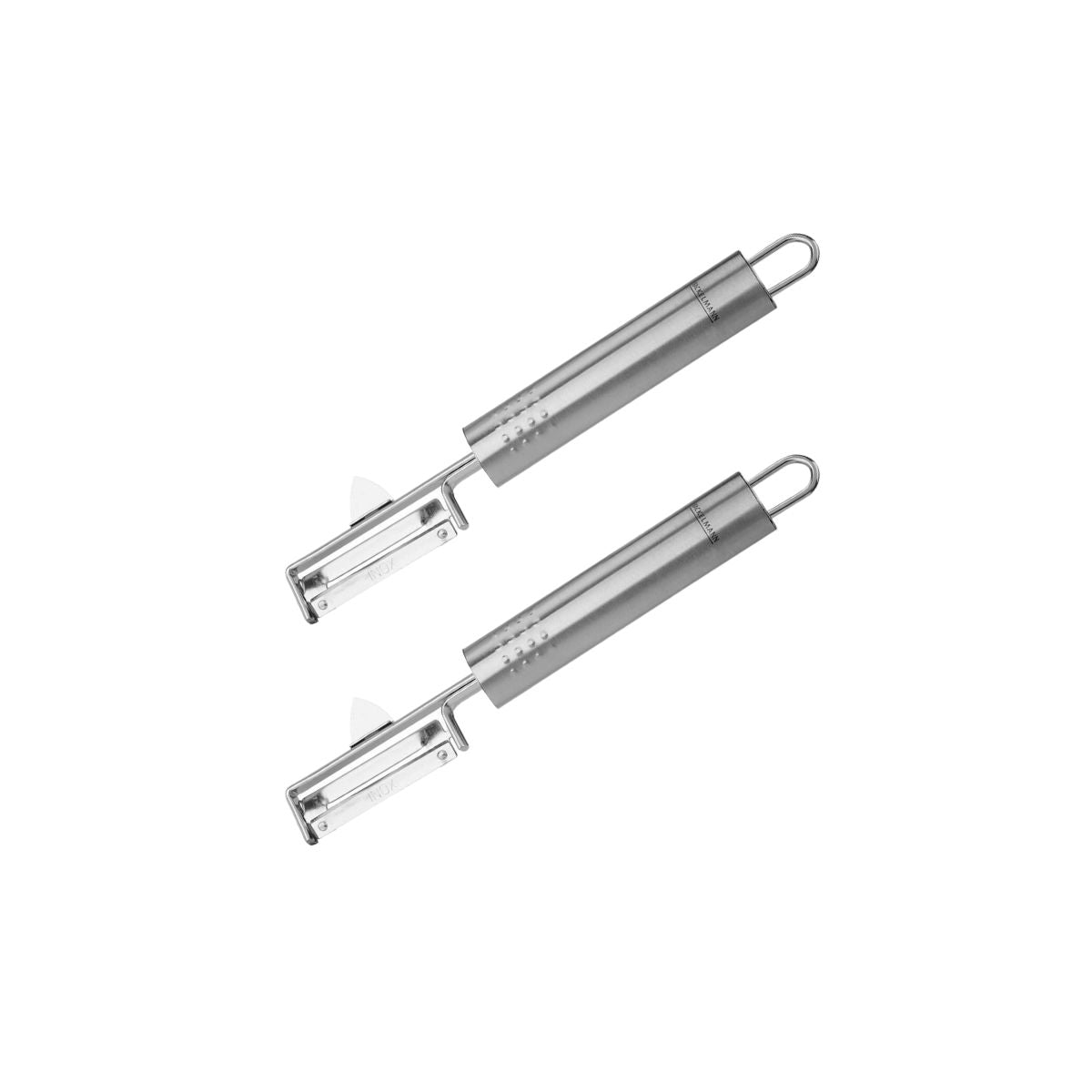 Lot de 2 éplucheur à légumes inox 19 cm  Ovale Fackelmann - Mathon - 1