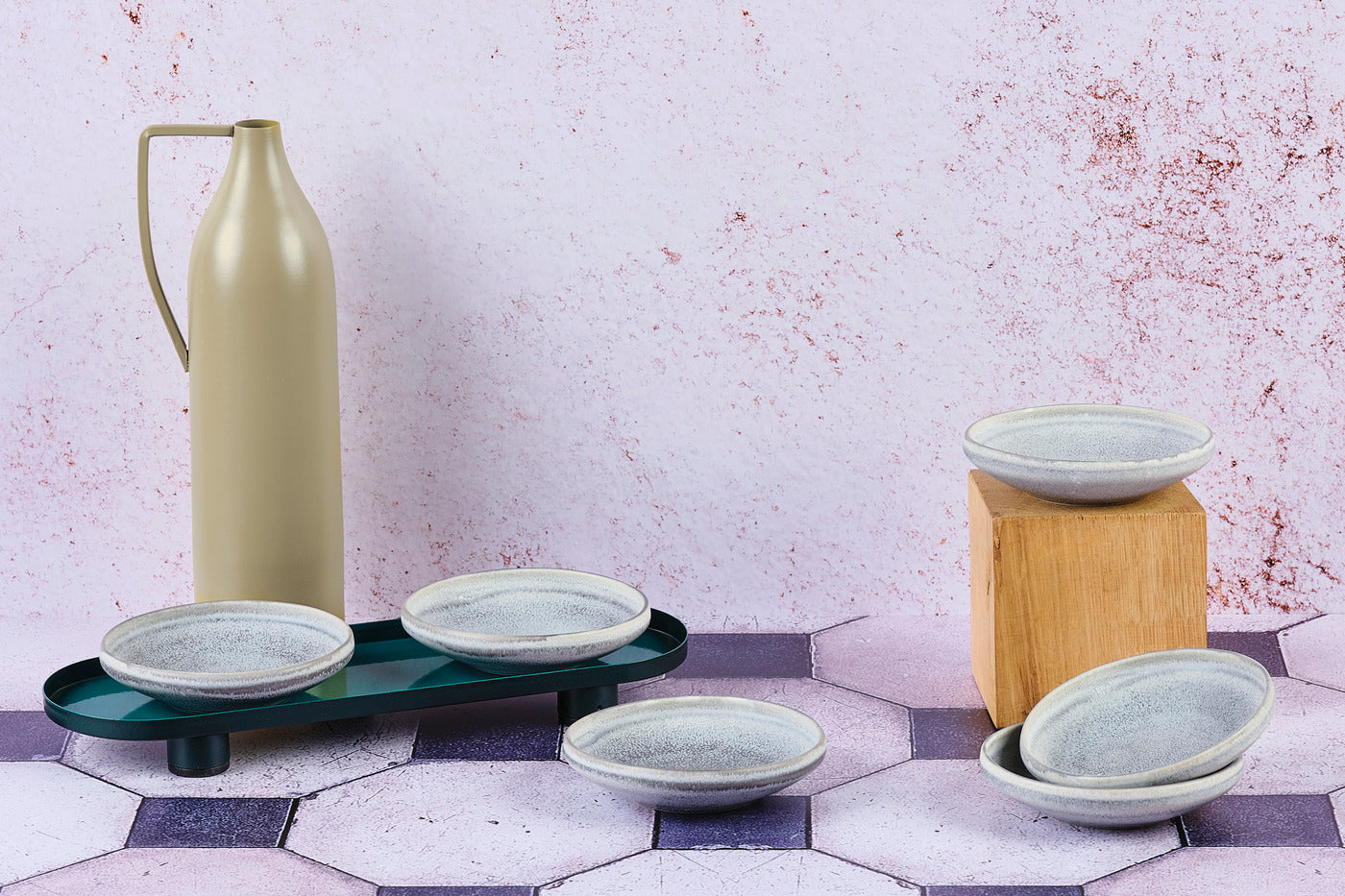 Coupelle STONE Ø11,5cm - 6 pièces - Gris lune Björn - Mathon - 2