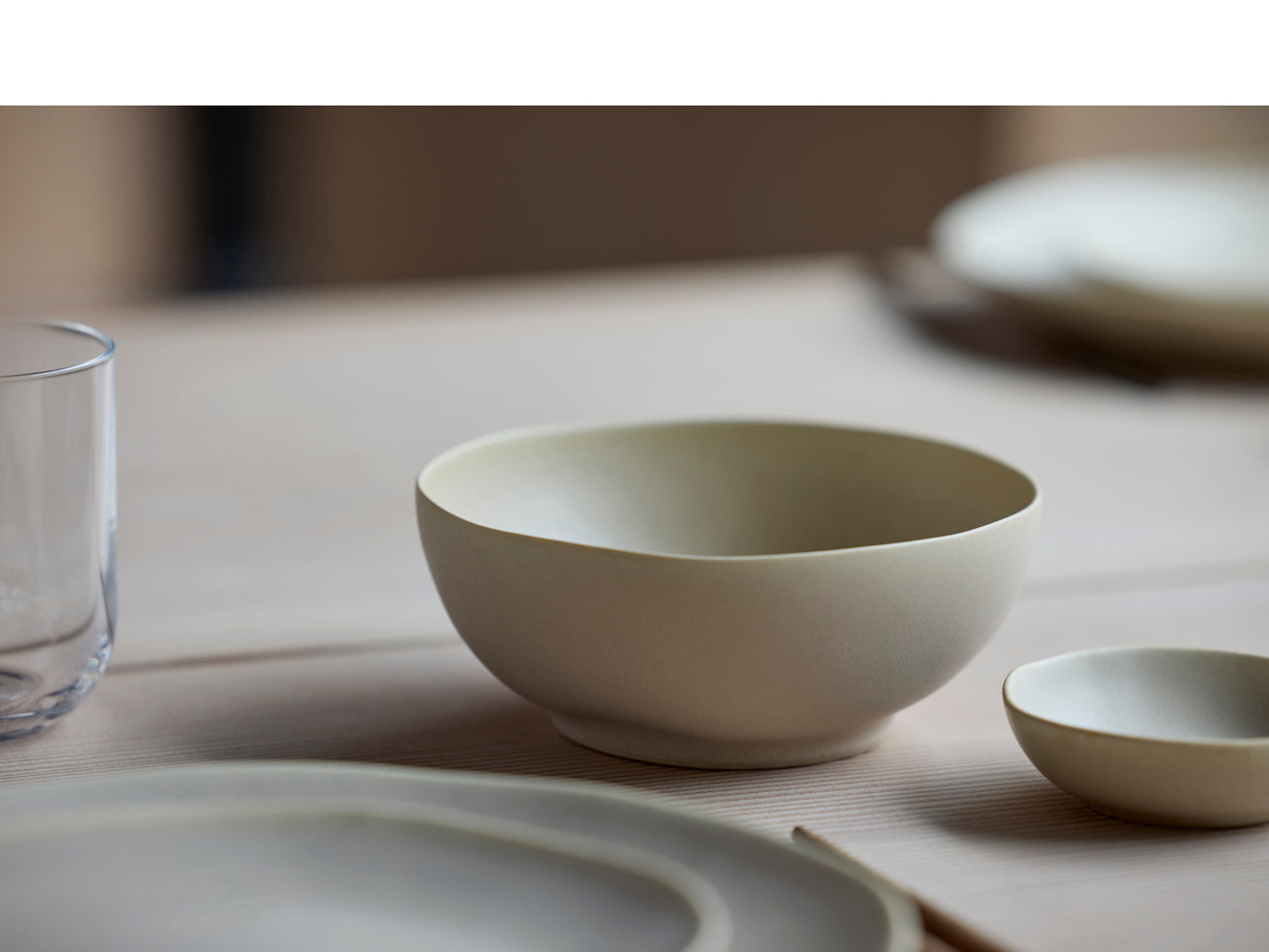 Bol UMAMI 12,5cm en grès émaillé Beige doux Villa Collection - Mathon - 4