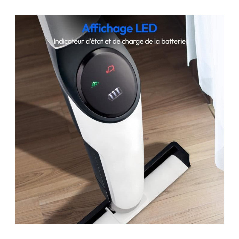 Medion H10 Nettoyeur Sol Dur Sans Fil - Rouleau Brosse - Réservoirs Eau Propre/sale - Fonction Auto-nettoyage - écran Led Medion - Mathon - 4