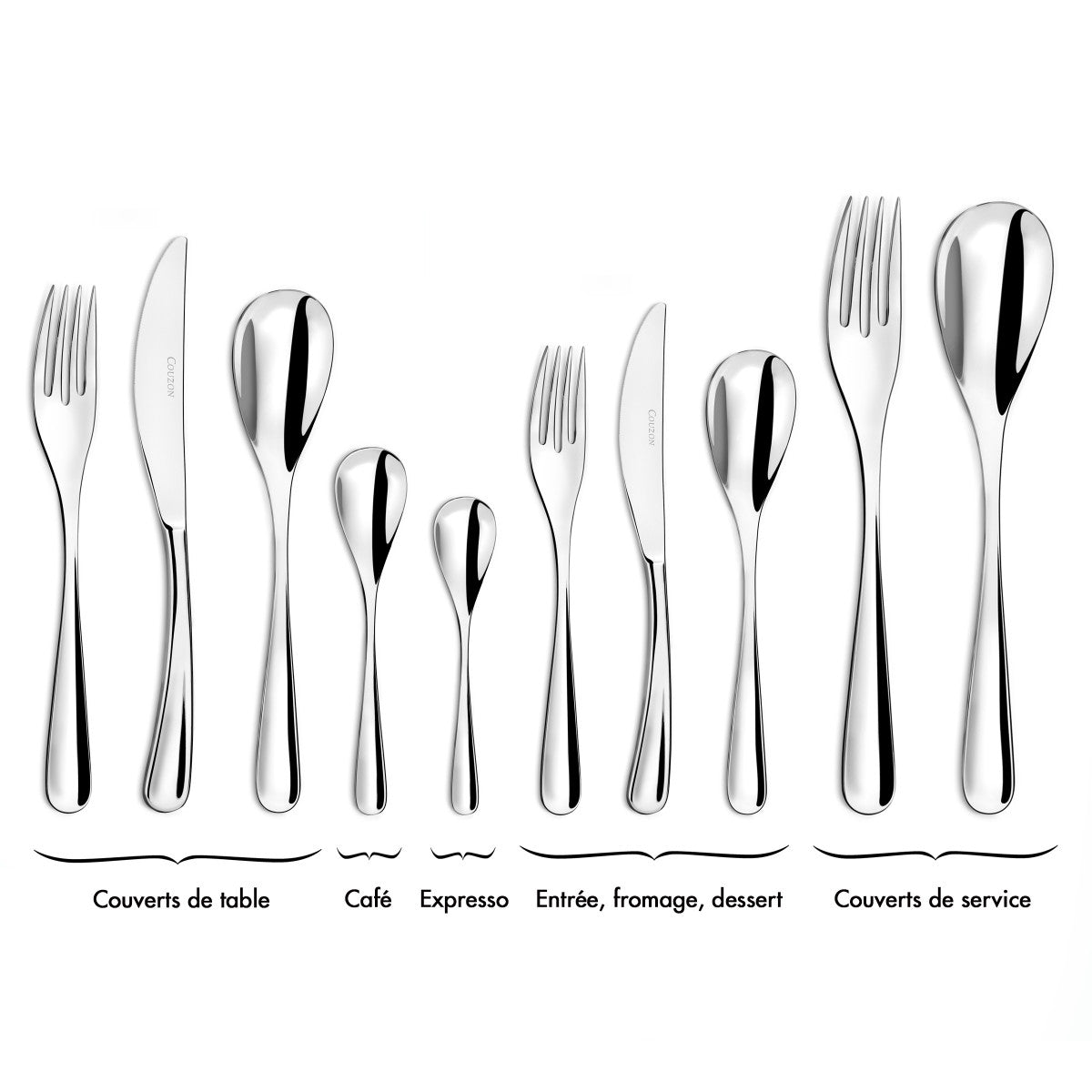 Eole - Ménagère 24 pièces en coffret Couzon - Mathon - 7