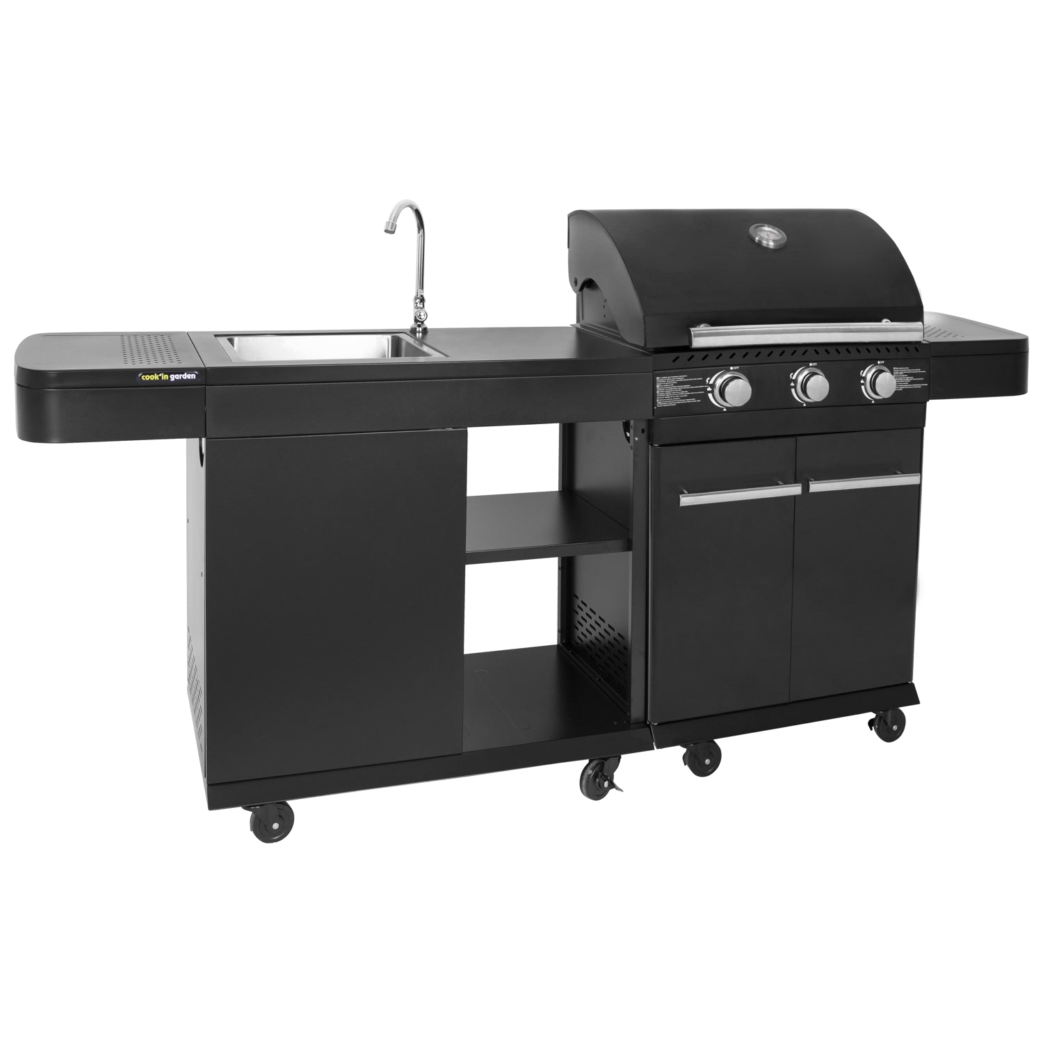 Cuisine extérieure modulable FYRA - 3 brûleurs Cook
