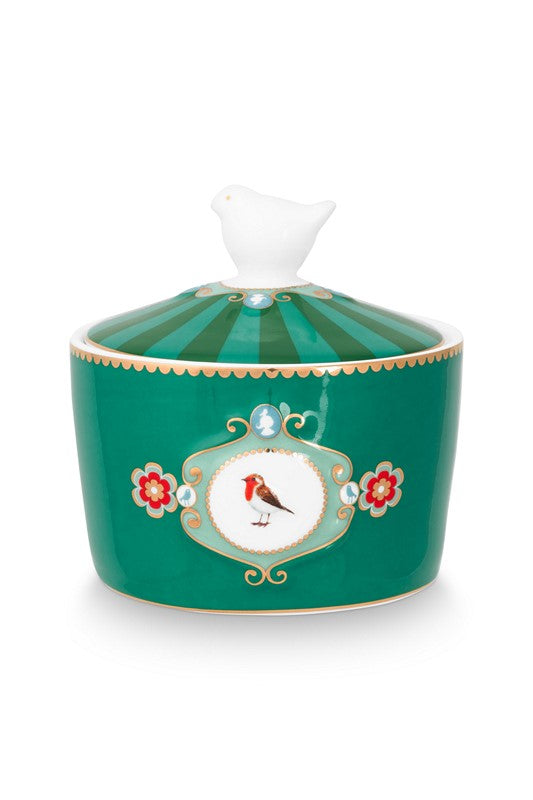Sucrier Love Birds Medallion Emeraude/Vert - 300ml Pip Studio - Mathon - 2