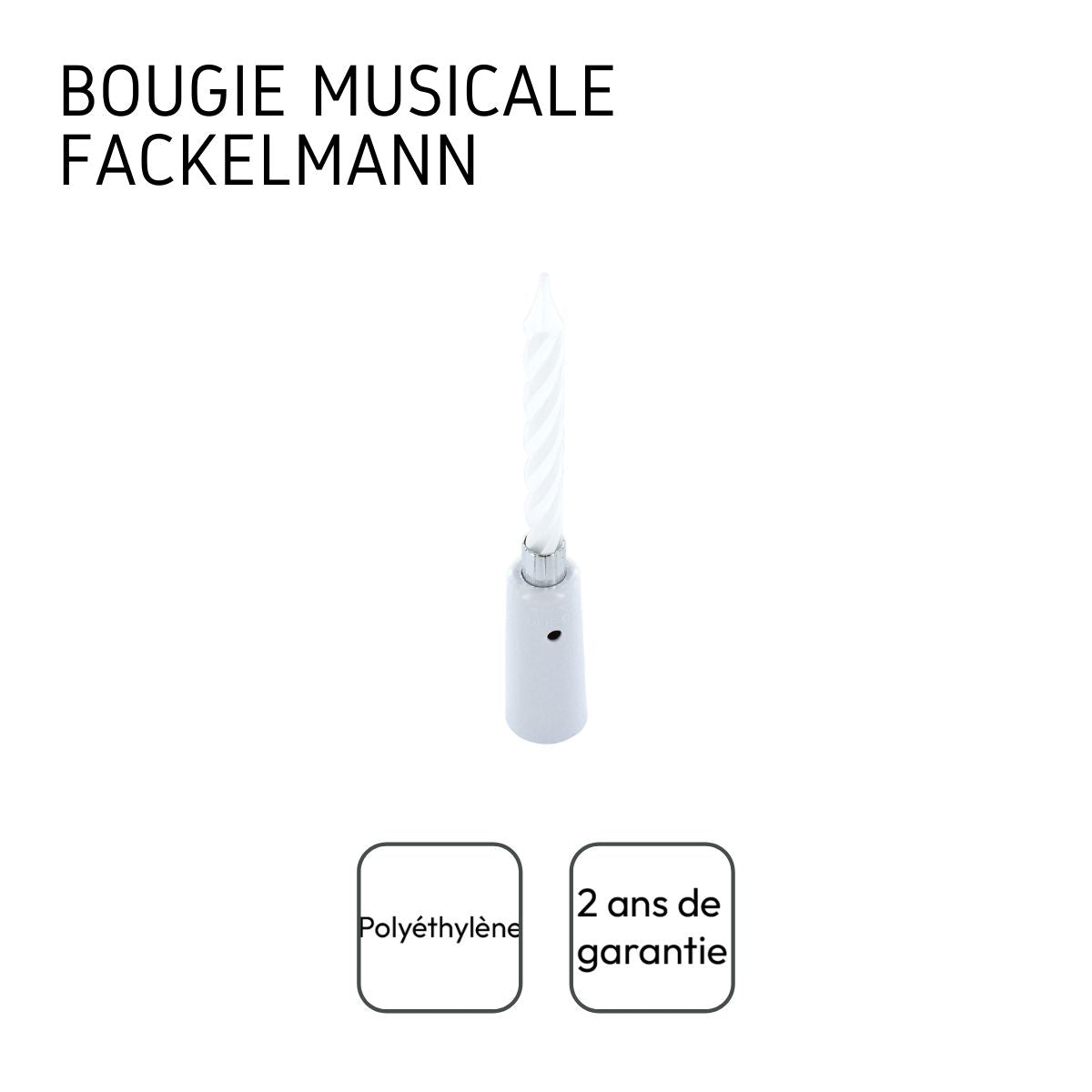 Bougie anniversaire musicale Fackelmann - Mathon - 4