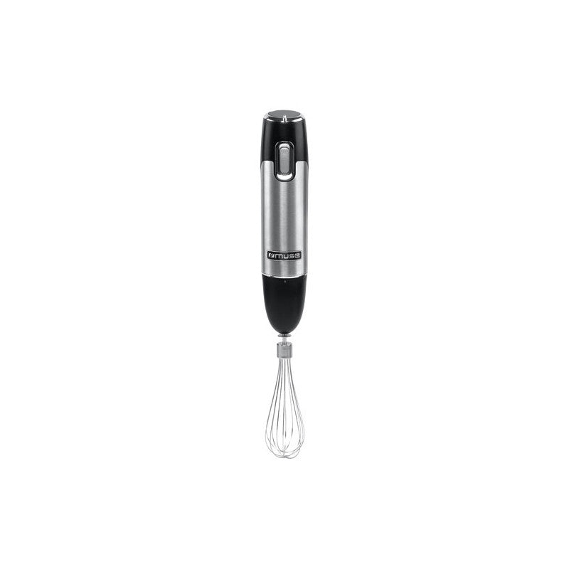 Mixeur Multifonctions 600w Pied Inox Mini Hachoir Fouet Gobelet Noir In   - Ms05hb Muse - Mathon - 3
