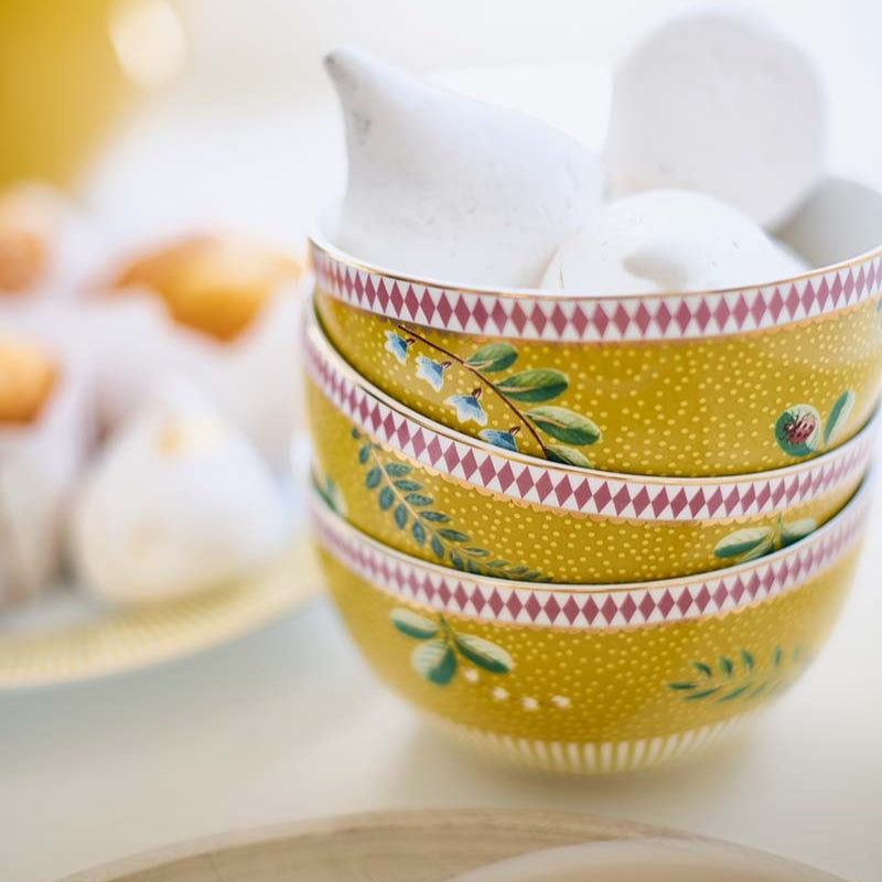 Lot de 6 Bols La Majorelle Jaune 12cm Pip Studio - Mathon - 1