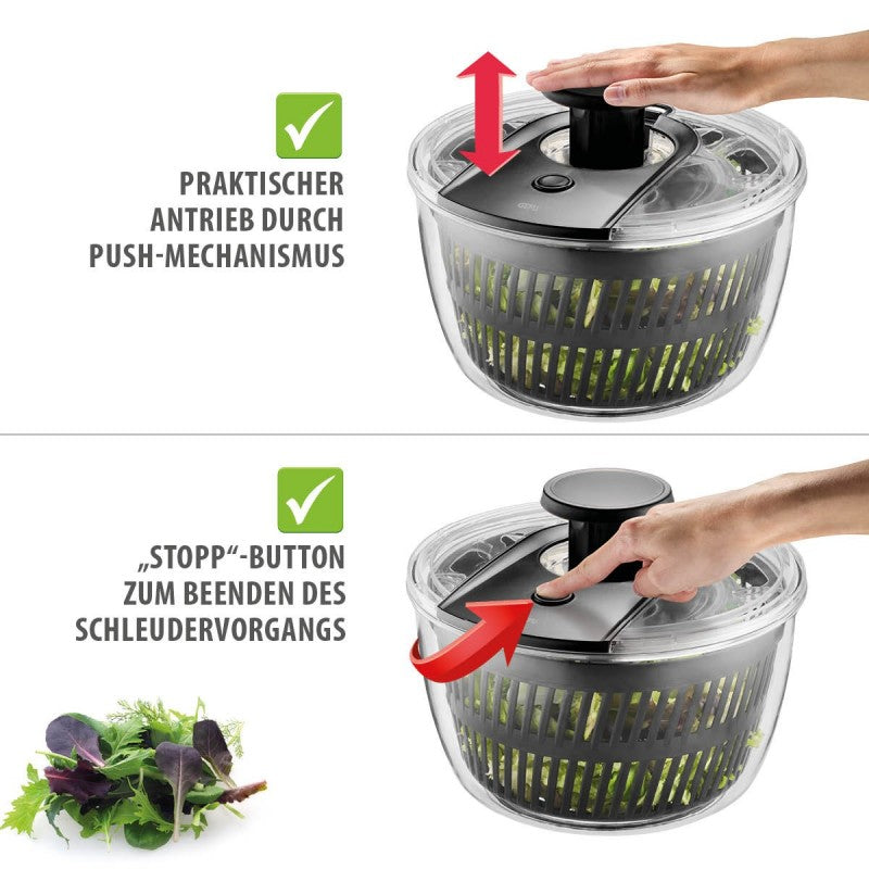 Essoreuse à salade avec mécanisme push Gefu - Mathon - 4