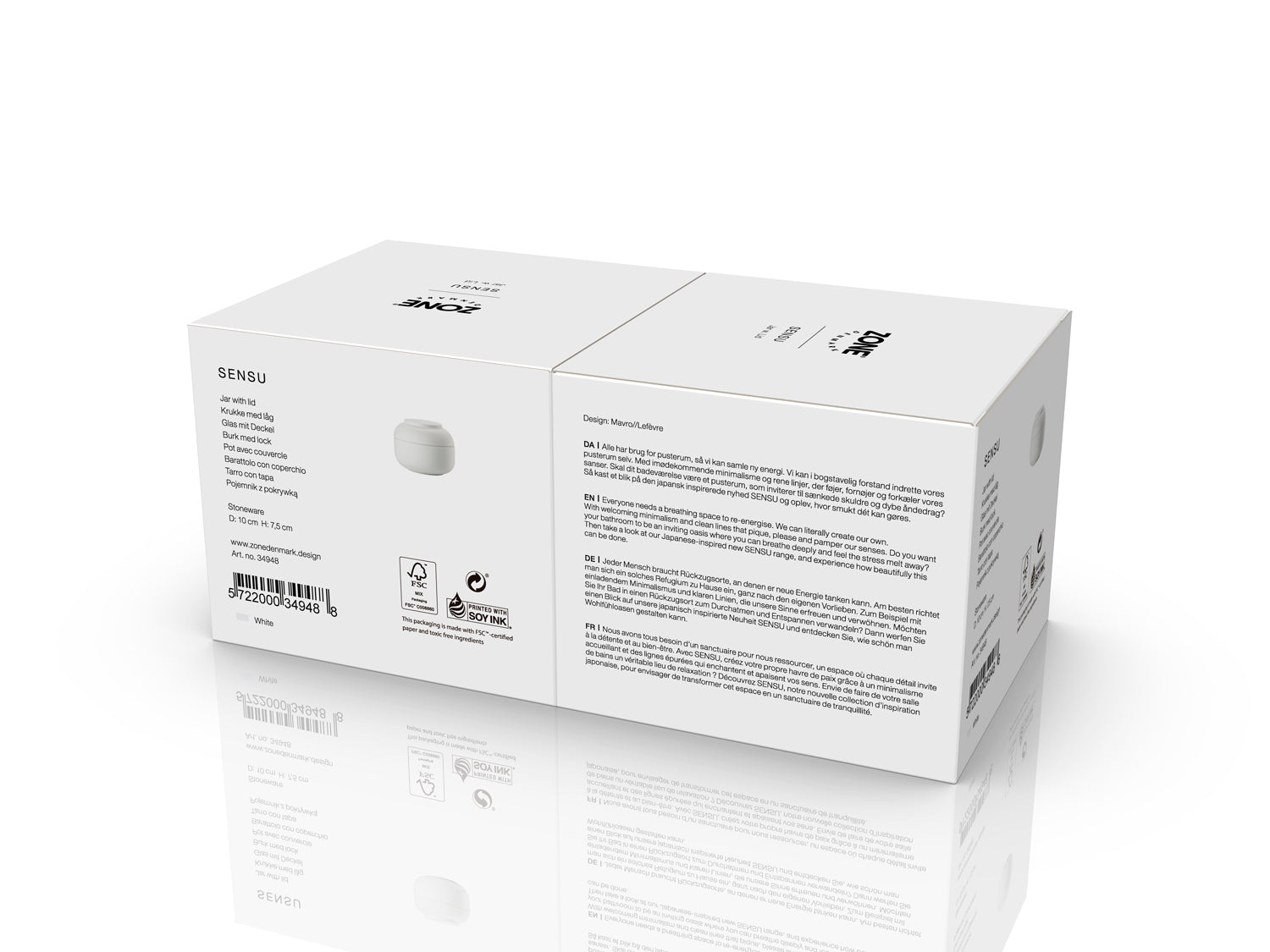 Pot Sensu en Grès Blanc Zone Denmark - Mathon - 5