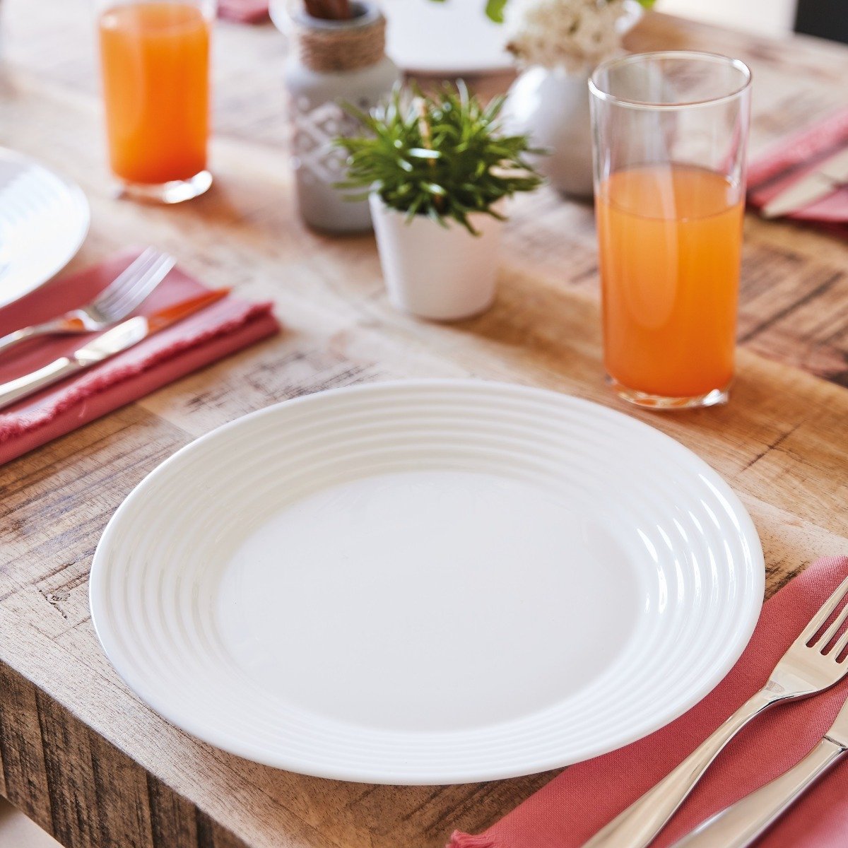 Service de table 18 pièces Harena Blanc - Luminarc - Opale Extra Résistant Luminarc - Mathon - 4