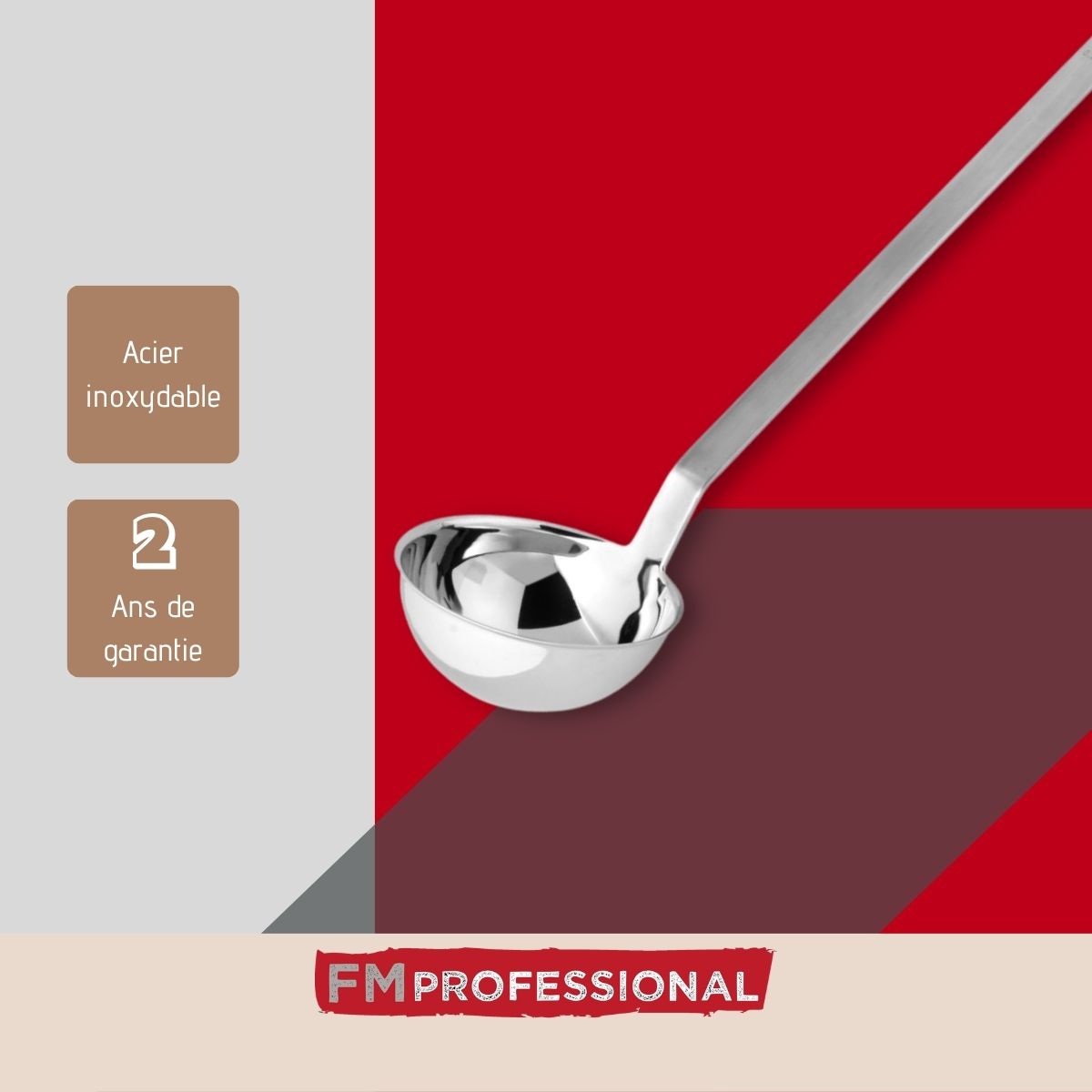 Louche de cuisine inox 43 cm  Divers FM Professional - Mathon - 4