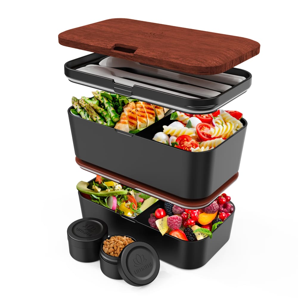 Bento Encastrable 1,5 l noir et bois sapelli Umami - Mathon - 2