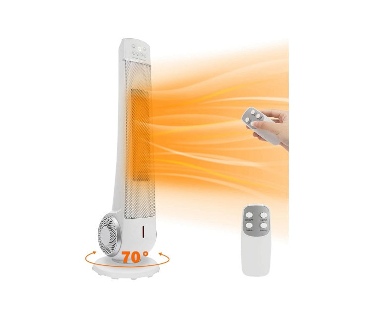 Radiateur électrique en Céramique avec Télécommande 2200W blanc Vendos85 - Mathon