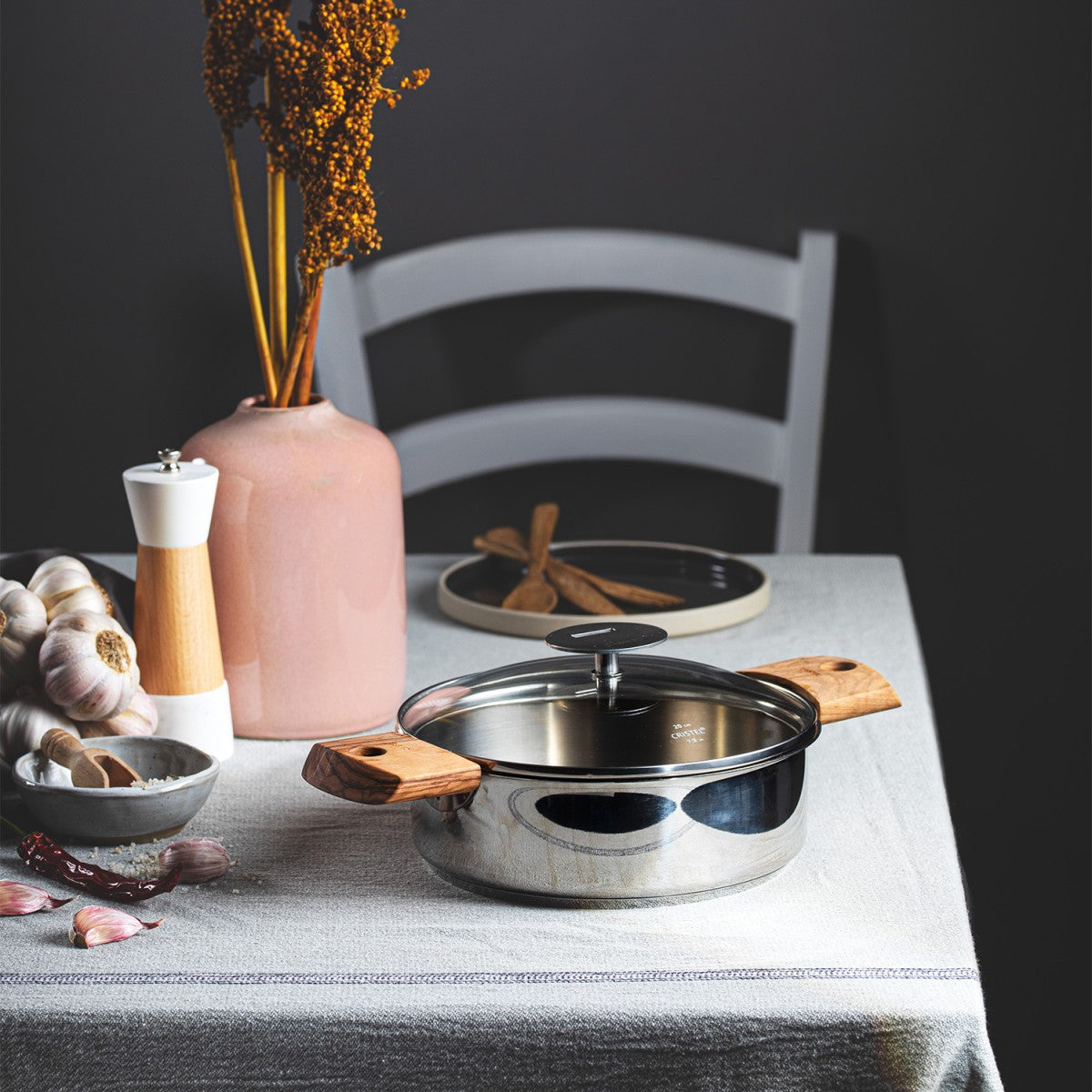 Sauteuse en inox amovible 32cm Cristel - Mathon - 4