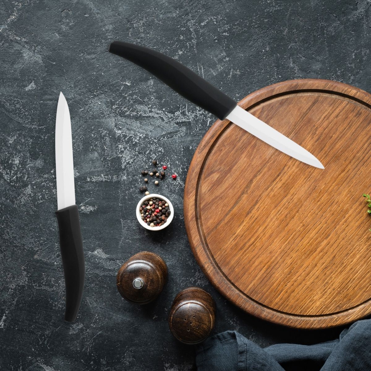 Set de 2 couteaux de cuisine lame en céramique 18 et 24 cm Nirosta - Mathon - 2