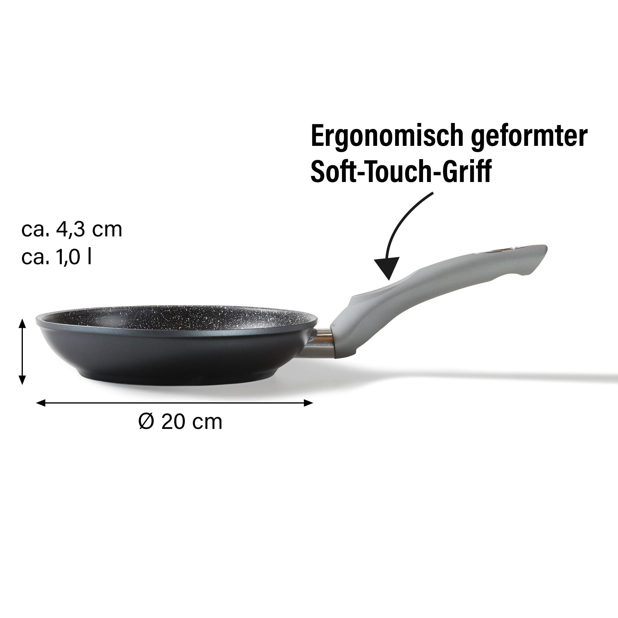 Gourmundo Poêle 20 cm, Made in Germany Stoneline - Mathon - 4