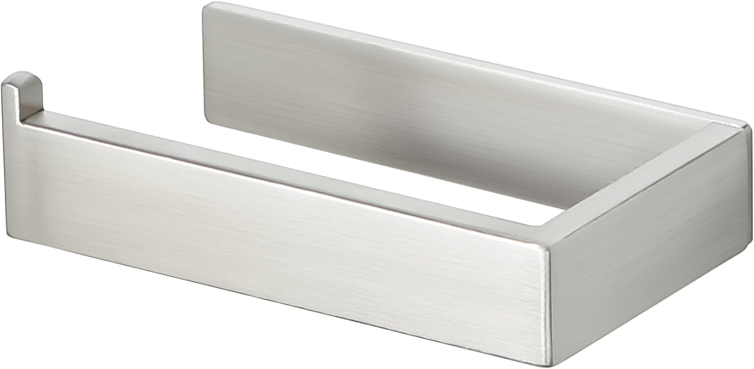 Porte-papier toilette brossé gauche autocollant Vendos85 - Mathon