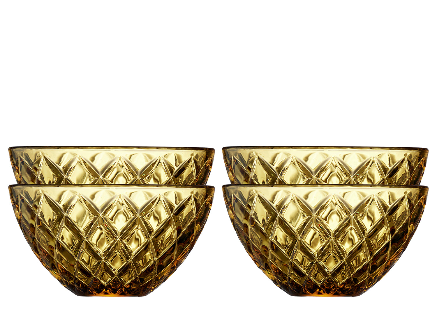 Bol SORRENTO 12cm en verre Ambre Lyngby Glas - Mathon - 1