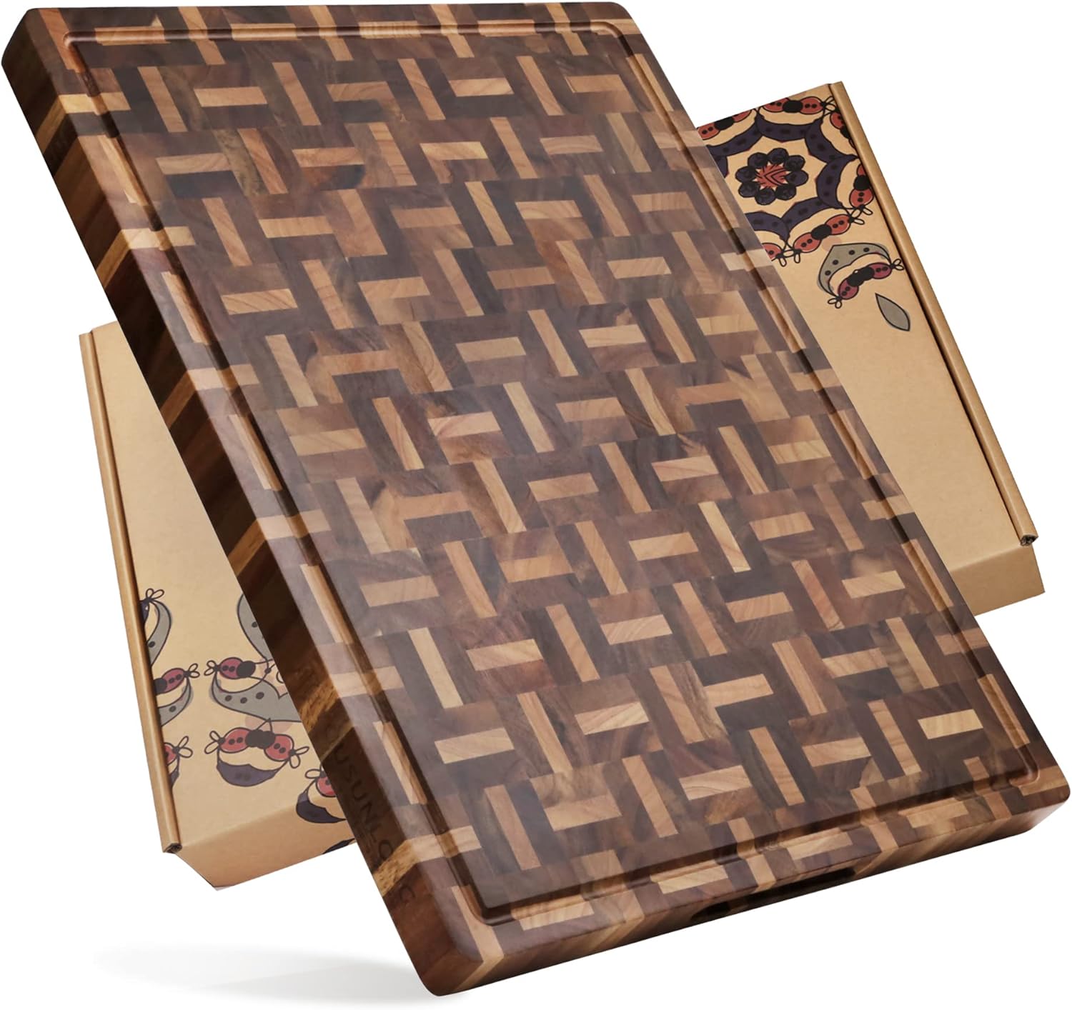 Planche à découper en bois d’acacia et chêne robuste Vendos85 - Mathon