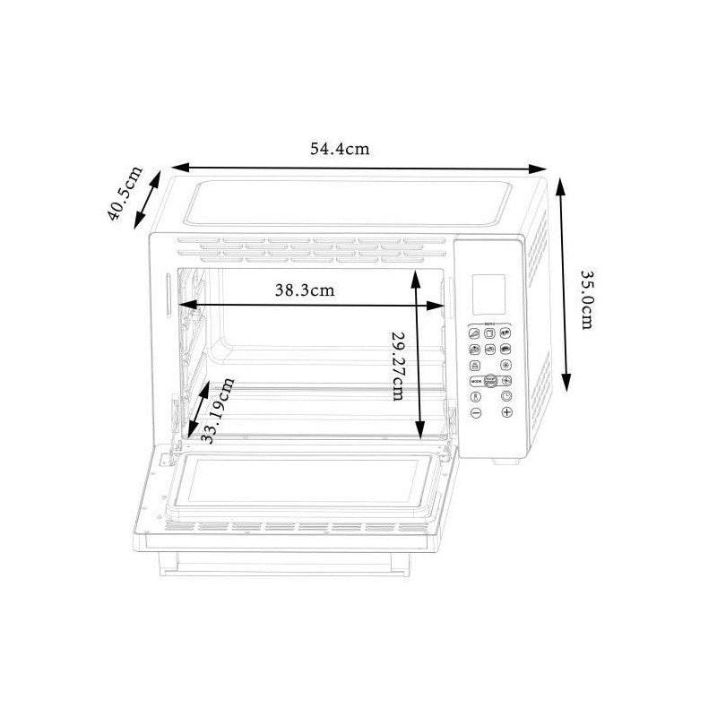 Minifour électrique - 38l - noir - 1600w Continental Edison - Mathon - 3