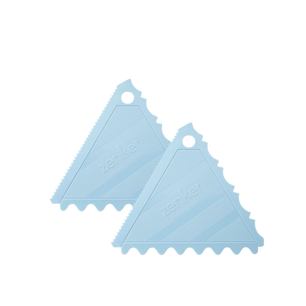 Ensemble de 2 Lisseurs gâteau à trois côtés pour cake design Zenker Sweet Sensation Zenker - Mathon - 1