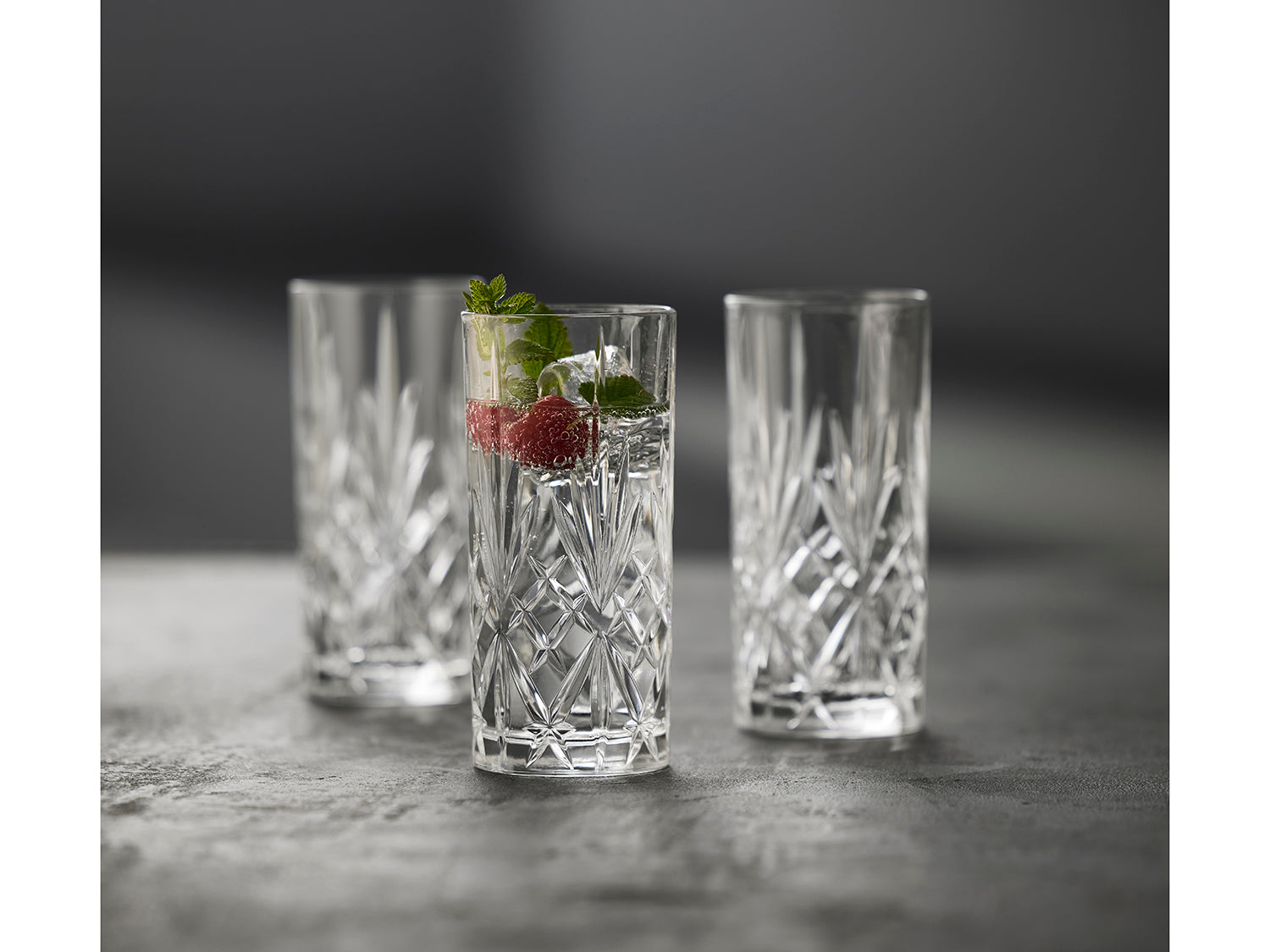 Set de 6 verres hauts MELODIA Transparent Lyngby Glas - Mathon - 3