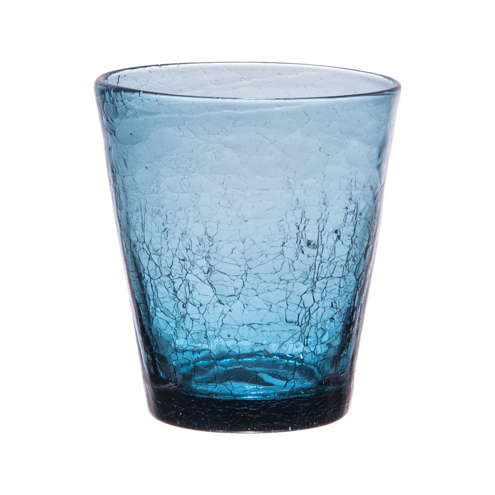 Gobelet Lussan craquelé 27 cl bleu (lot de 6) Table passion - Mathon