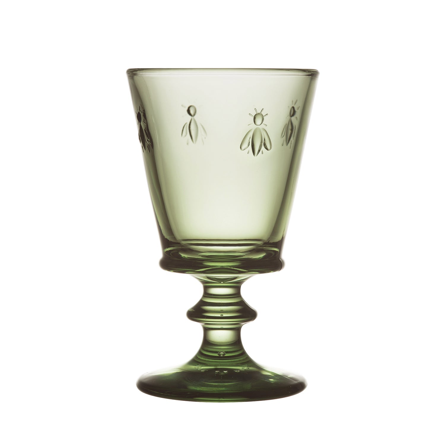 Lot de 6 verres à vin vert olive La Rochère - Mathon