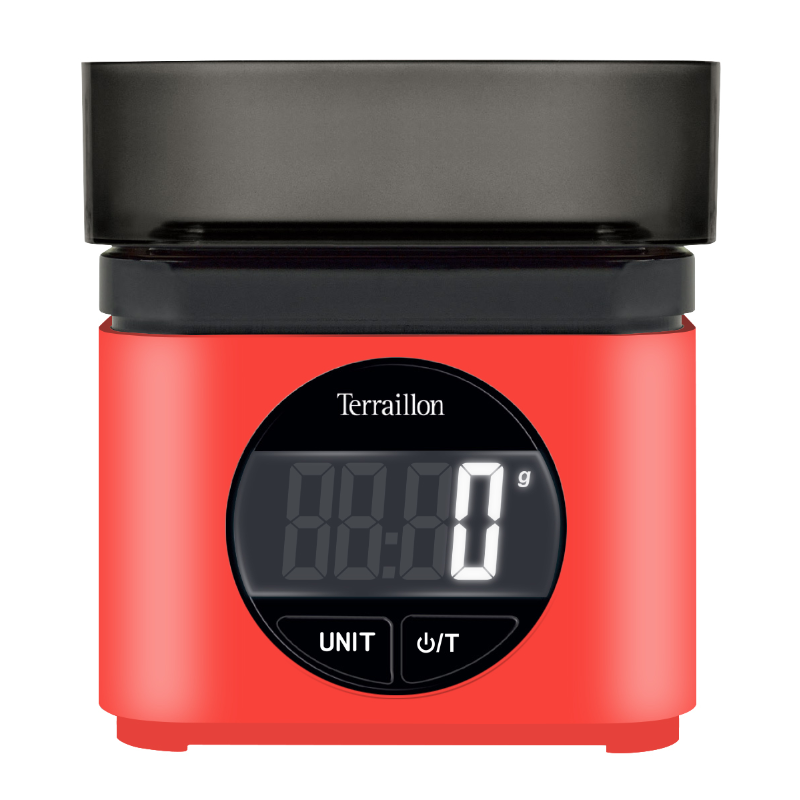Balance Elec 15200 5kg 1gr Grand Ecran Digital Bol Reversible 0,7l Roug   - Ba22mythic70srouge Terraillon - Mathon