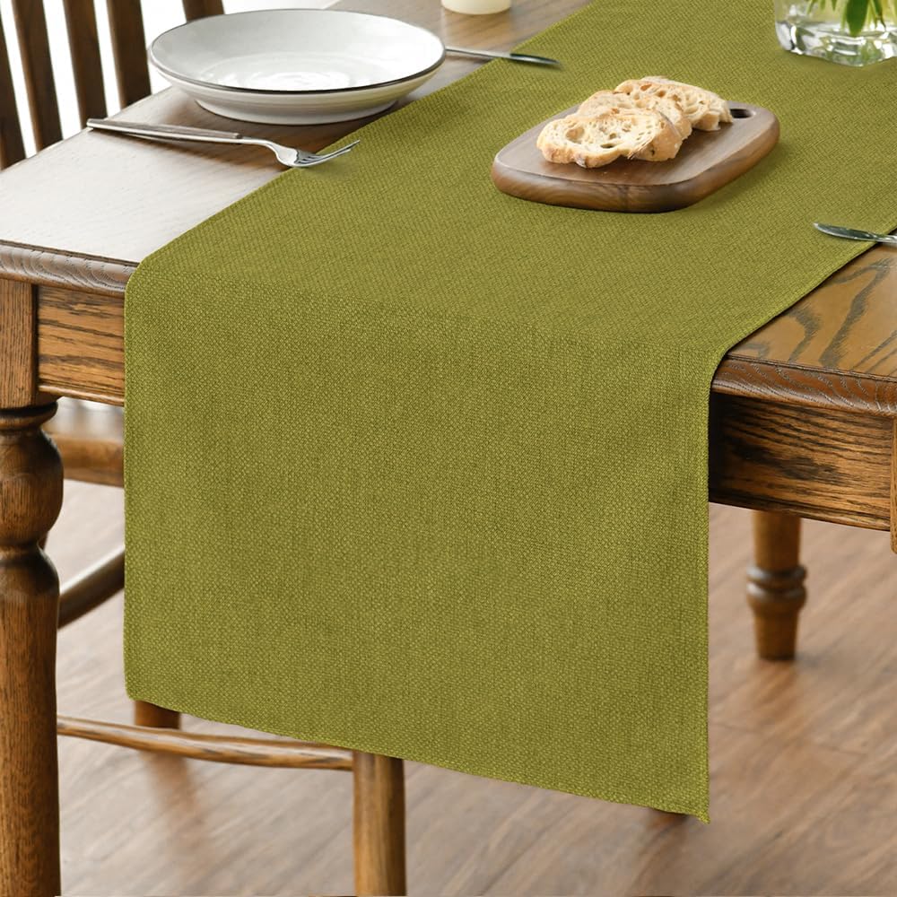 Chemin de Table Polyester Vert 40×100 cm Vendos85 - Mathon