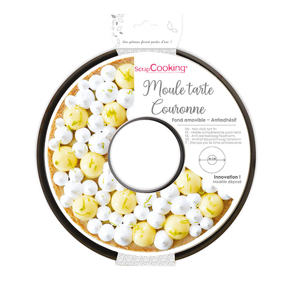 Moule à tarte amovible forme couronne 30 cm Scrapcooking - Mathon - 3