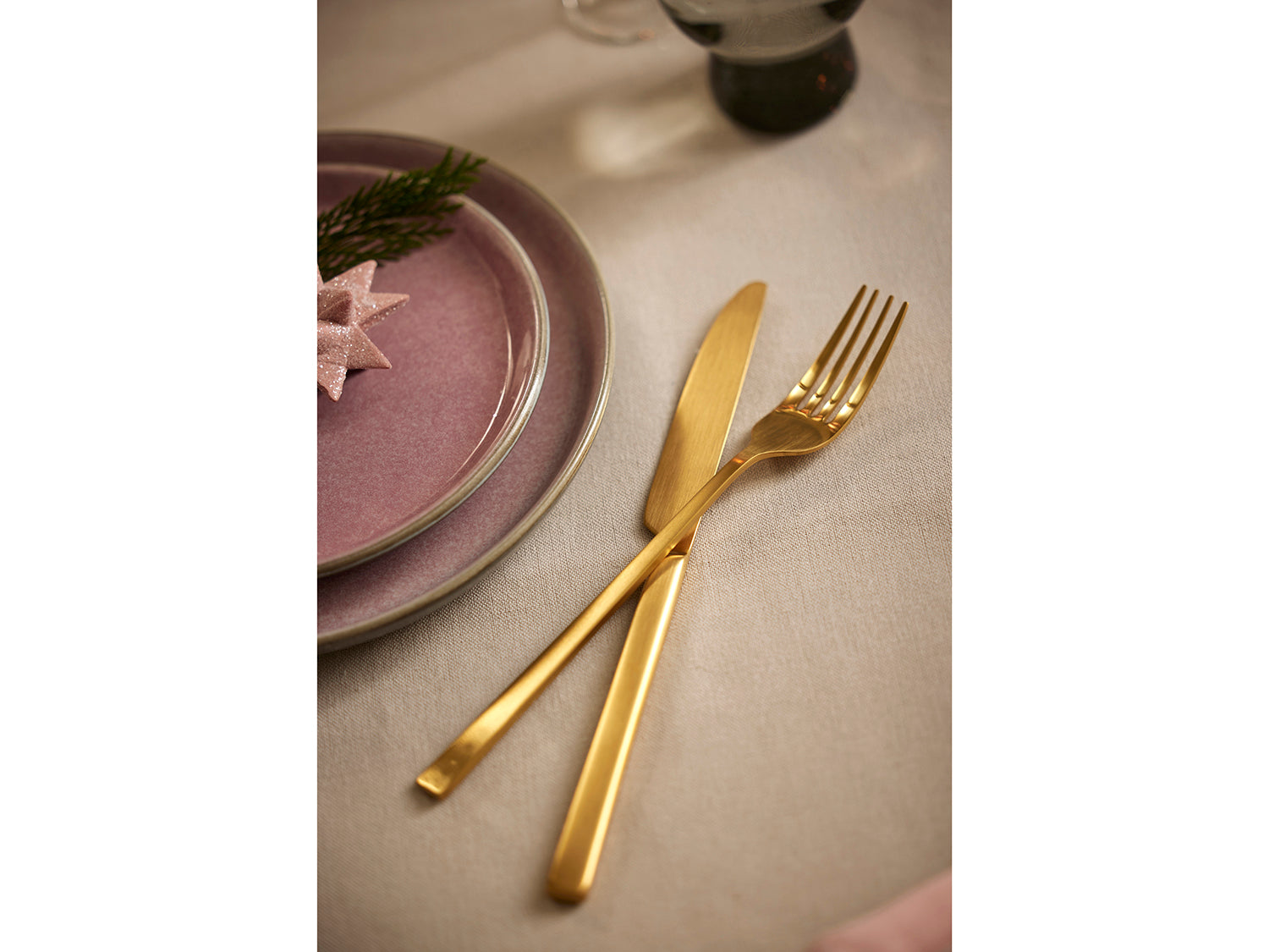 Assiette GASTRO en grès Gris/Rose clair Bitz - Mathon - 6