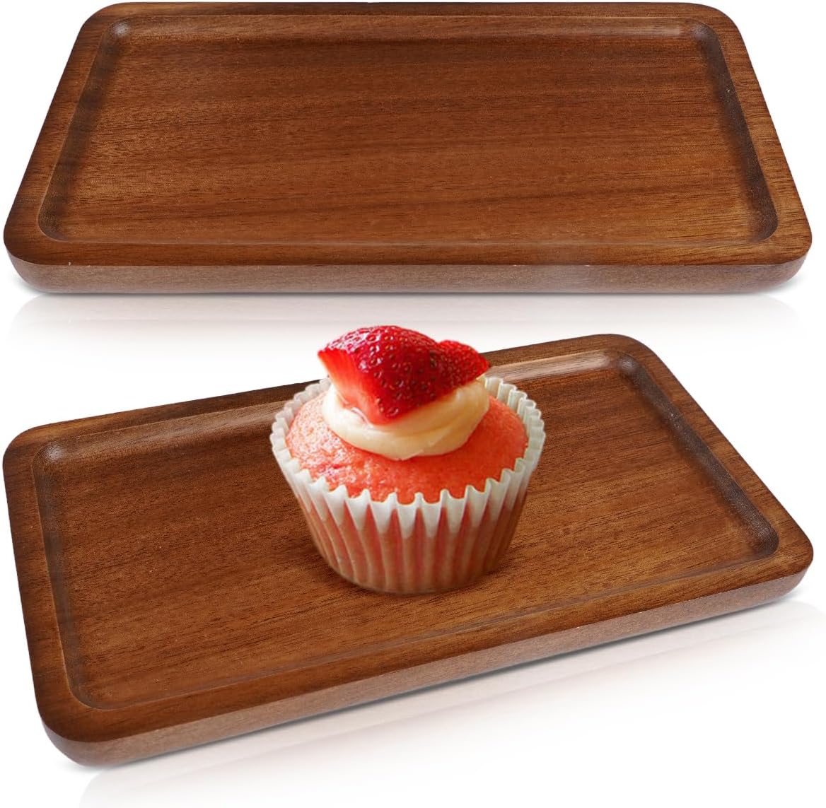 Plateau rectangulaire en bois d’acacia multifonction Vendos85 - Mathon